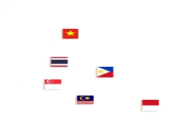 泰国、印度尼西亚、马来西亚、新加坡、菲律宾、越南。